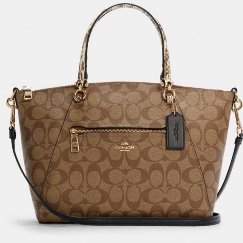 Coach Prairie Satchel In Colorblock Signature Cnvs